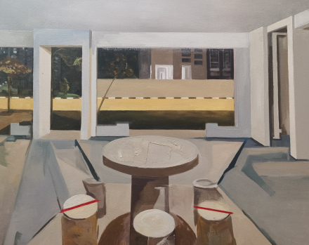 The Ordinary and the Unusual II (日常与异常 II), 2020, oil on canvas, 70×90cm, by Evelyn Huang Li Xian
