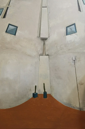 The Ordinary and the Unusual III (日常与异常 III), 2021, oil on canvas, 120×80cm, by Evelyn Huang Li Xian