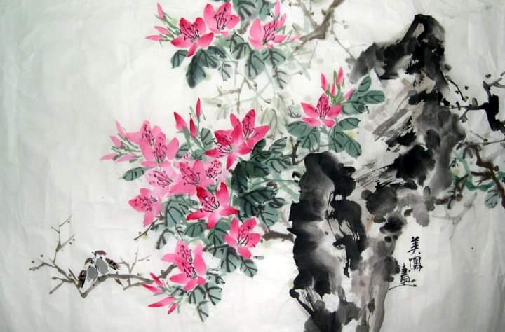 Ink painting by Kwok Mei Foong