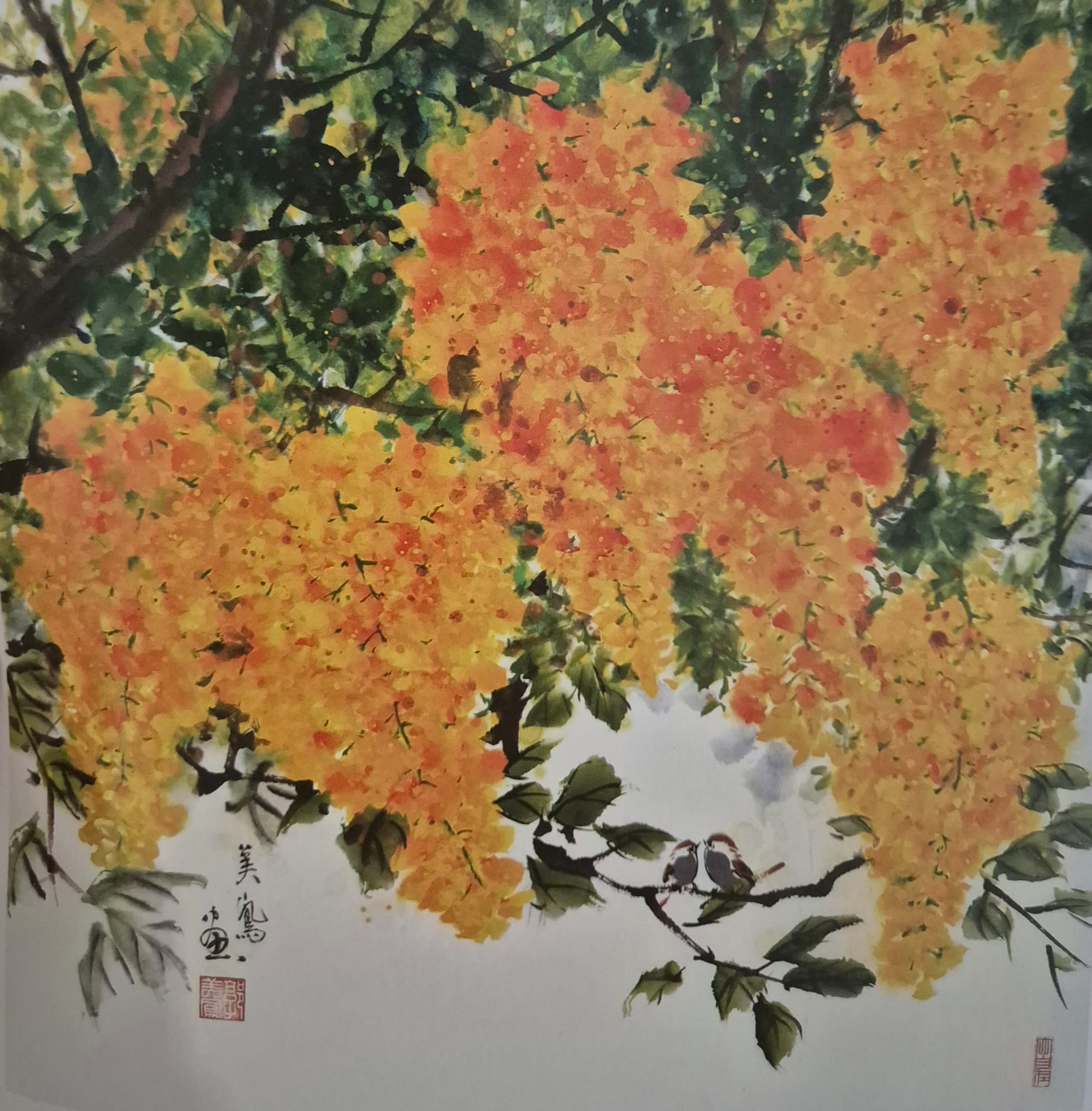 Ink painting by Kwok Mei Foong