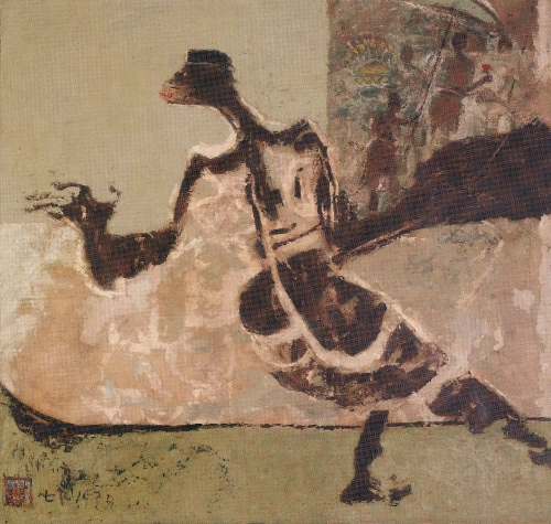 Untitled (Dancer), 1979, Oil on canvas, 99.8 × 103.8cm, by Yeh Chi Wei