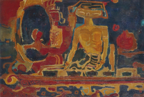 Untitled (Gamelan), undated, Oil on canvas, 65.2 × 95.4cm, by Yeh Chi Wei